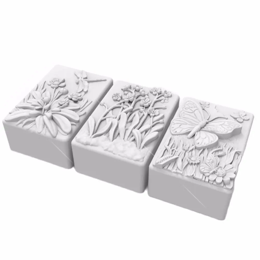 Cute Butterfly Flower Insect Silicone Mold for Aromatherapy Candle Cake & Handmade Soap Mould Kitchen Cooking Baking Accessory