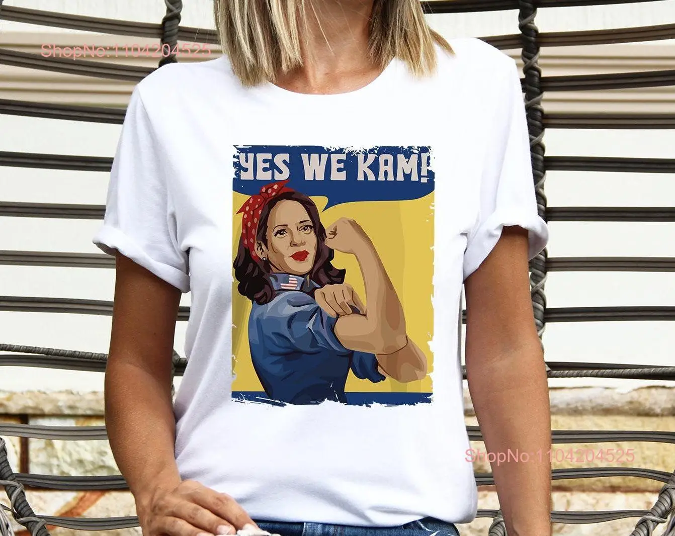 Yes We Kam T Shirt Kamala Harris 2024 Rally Vote For Female President Madam Women Empowerment long or short sleeves