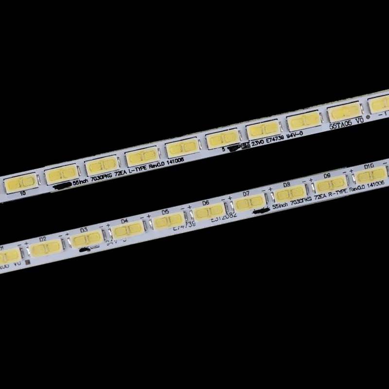 55 ta04 55 ta05 Innotek 55 pollici 7030PKG 72EA L-TYPE R-TYPE retroilluminazione TV a LED per strisce LED TV da 55 pollici