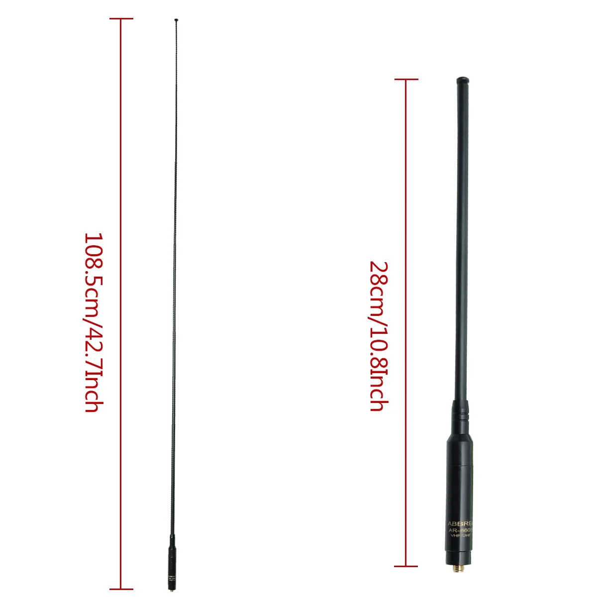 RH660S SMA Female/SMA Male/BNC High Gain Dual 144/430MHz Telescopic Antenna For Baofeng UV-5R BF-888S KENWOOD Walkie-talkie HAM