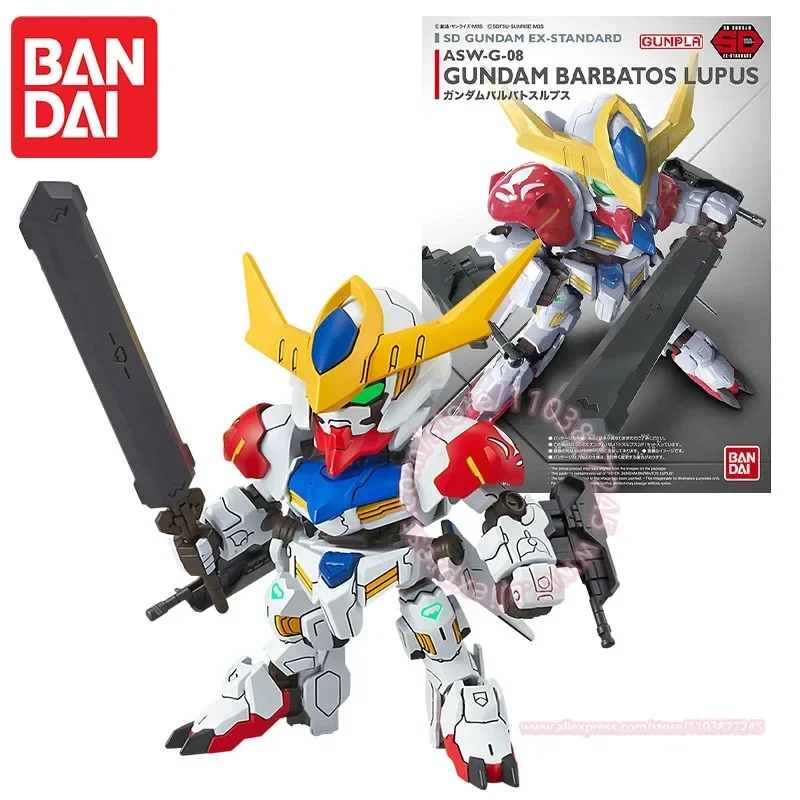 BANDAI SD EX-STANDARD ASW-G-08 GUNDAM BARBATOS LUPUS Assembled Model BB Warrior Action Figure Christmas Gift Tabletop Decoration