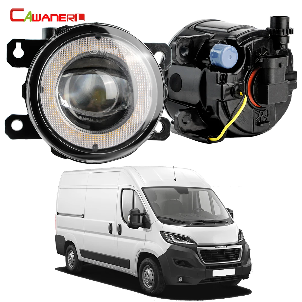 2 Pieces H11 30W Car Fog Light Daytime Running Lamp LED Angel Eye DRL For Peugeot Boxer 290 295 2015 2016 2017 2018 2019