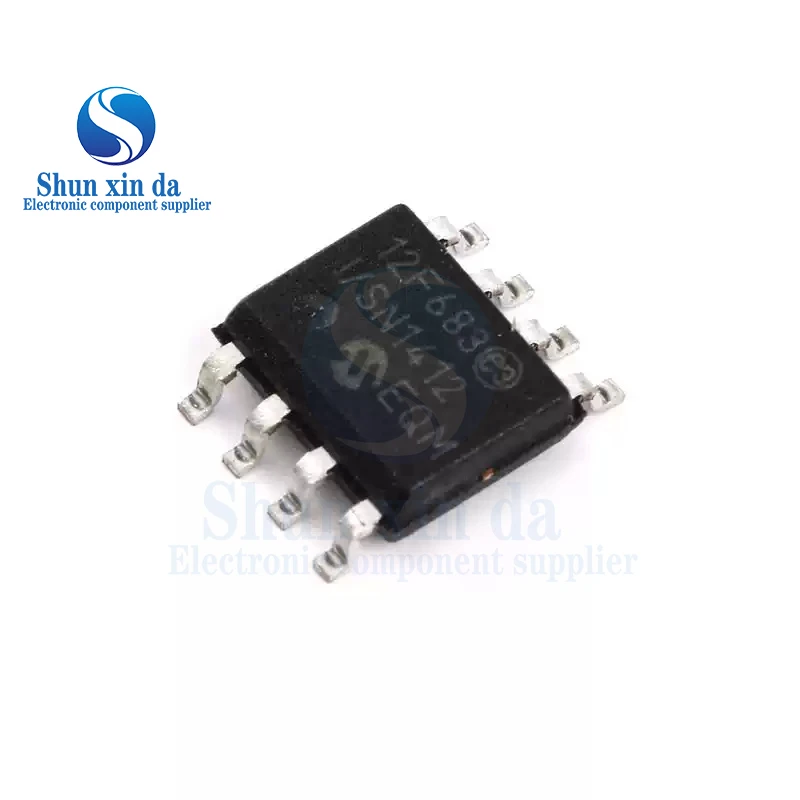 10PCS PIC12F683-I/SN PIC12F683 12F683 I/SN SOP-8 SMD IC 8-bit Microcontrollers MCU 3.5KB 128 RAM 6 I/O