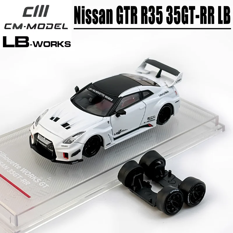 سم 1/64 نيسان GTR R35 35GT-RR LB لعبة معدنيّة سيارة دييكاست نموذج معدني الهدايا