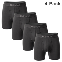 4 Pack Men Underwear With Opening Breathable Mens Boxershorts Men's Panties Underpants Plus Size Fashion Boxers Brief
