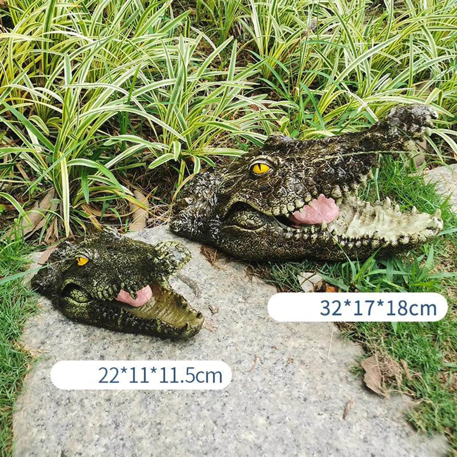 Floating Crocodile Decoy Head Outdoor Great for Pool Pond Park Drives Heron