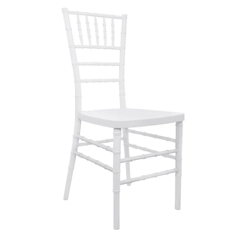 High quality cheap white stackable commerical hotel furniture PP bamboo restaurant dining plastic home wedding hotel chair