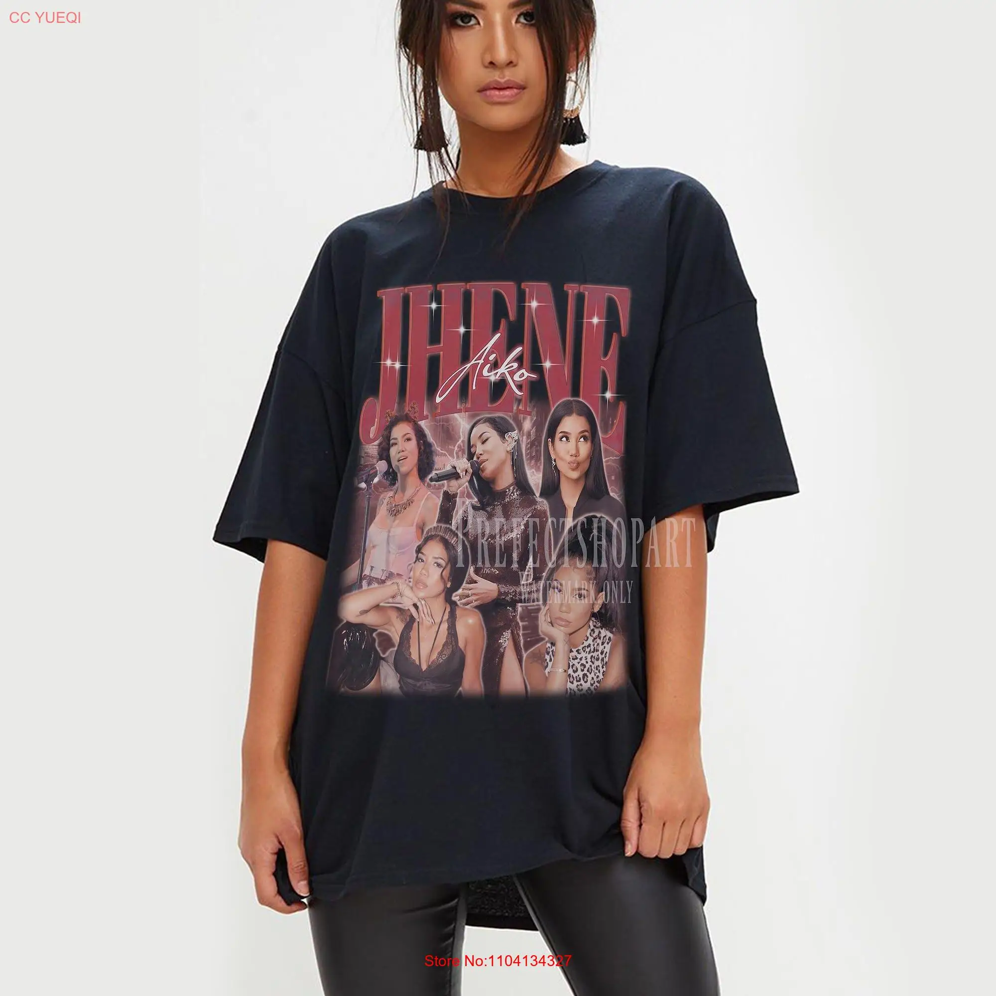 Футболка Jhene Aiko Efuru Chilombo, винтажная в стиле 90-х, в стиле ретро, с рисунком рэпера, королевы RNB, Кали, учи с длинными или короткими рукавами