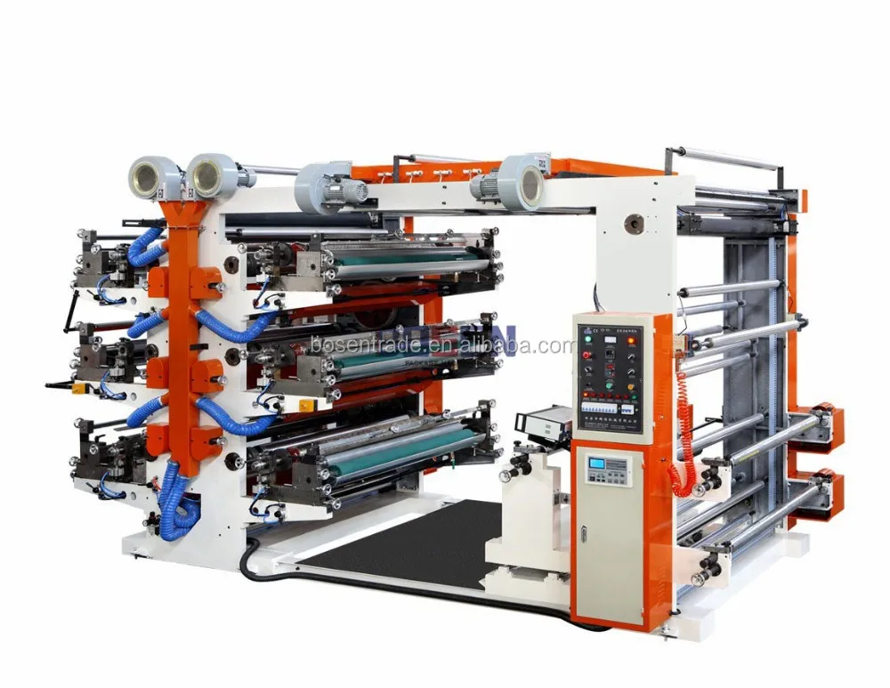 Flexo Printing Machine For Paper Printing 2 4 6 8 Color Letterpress Non Woven Aluminum Film Printing Automatic With Good Price