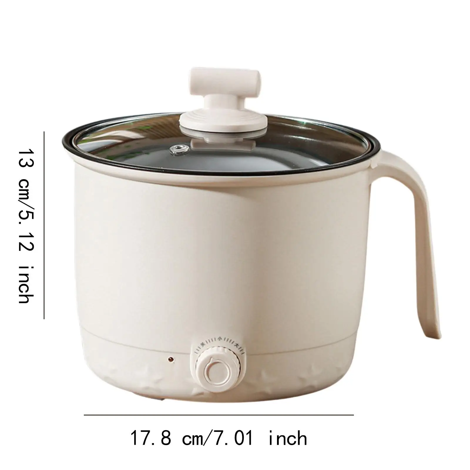 Мини-горячая кастрюля с антипригарным покрытием и ручкой, 2-ступенчатая электрическая сковорода для жарки суп-стейка