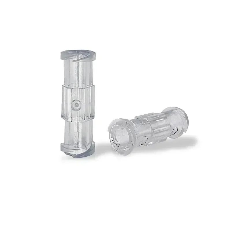 Medical Transparent Shot Connector Adapter Double Helix Leak Proof Female to Female Coupler Guide Device fast shipping