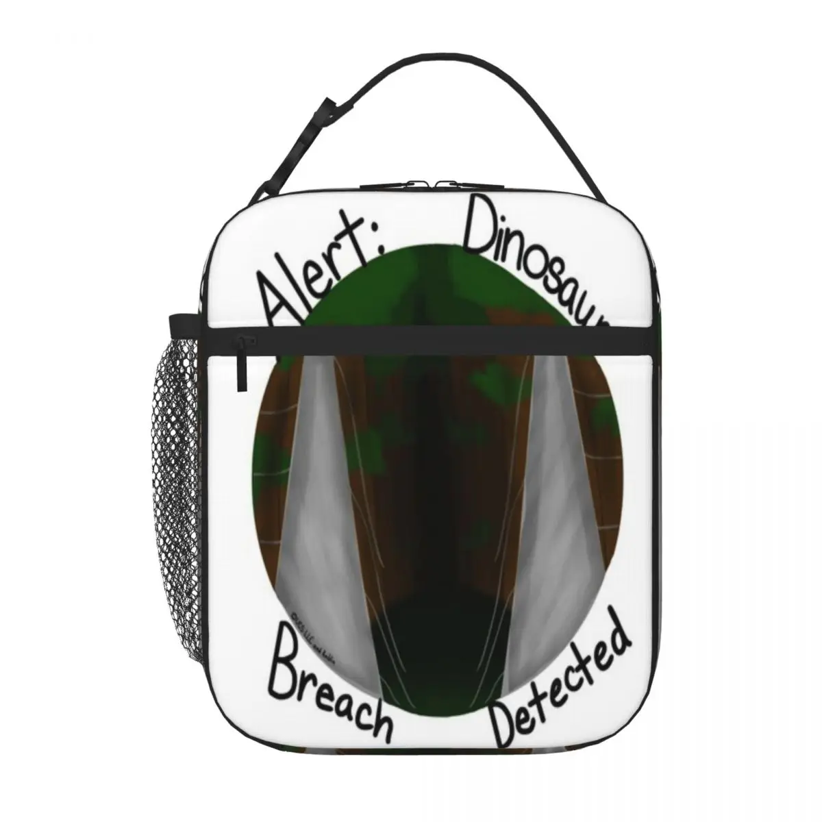 Bestselling ALERT DINOSAUR BREACH DETECTED Sweet Style Canvas Lunch Bag Classroom Meal Sports Lunch Bag