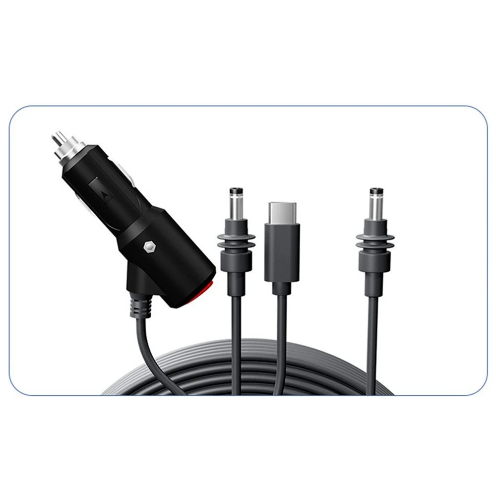3 in 1 For Starlink Mini USB C/DC Power Cable Cord Waterproof Extension for Starlink Mini Car Cigarette Lighter Plug and DC Male