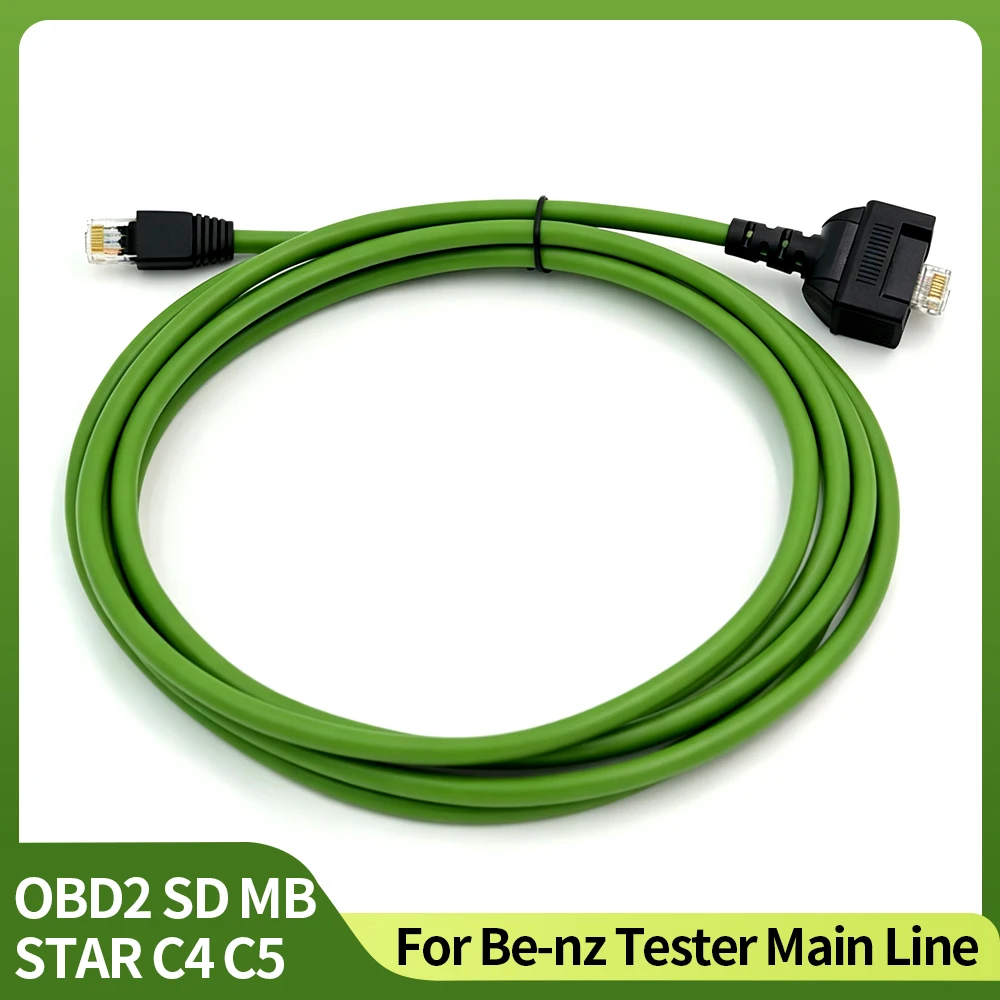 Green LAN Cable for MB Star C4 C5 SD Connect Multiplexer Diagnostic Tool Replacement Cable 3m 5m