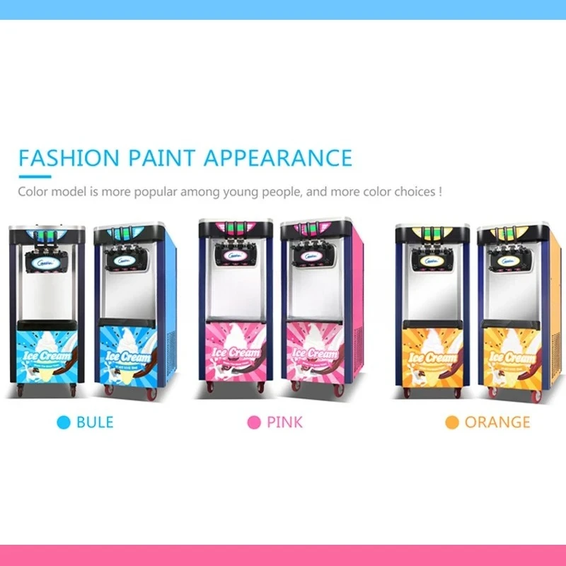 

2025 New Hot Selling Soft Ice Cream, Commercial Frozen Yogurt Machine, Stainless Steel Cone Sundae Machine