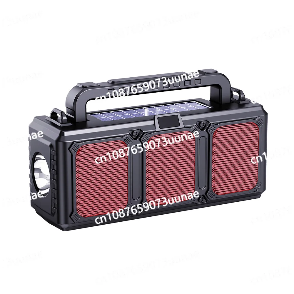 Flashlight Bluetooth Speaker Outdoor Speaker Convenient Dual Solar Radio Wireless Card Portable Speaker