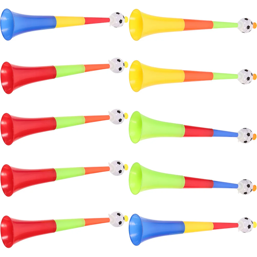 

10Pcs Soccer Horn Playthings Telescopic Noise Maker for Games Parties Kids Party Props Football Game Fan Cheering Tools