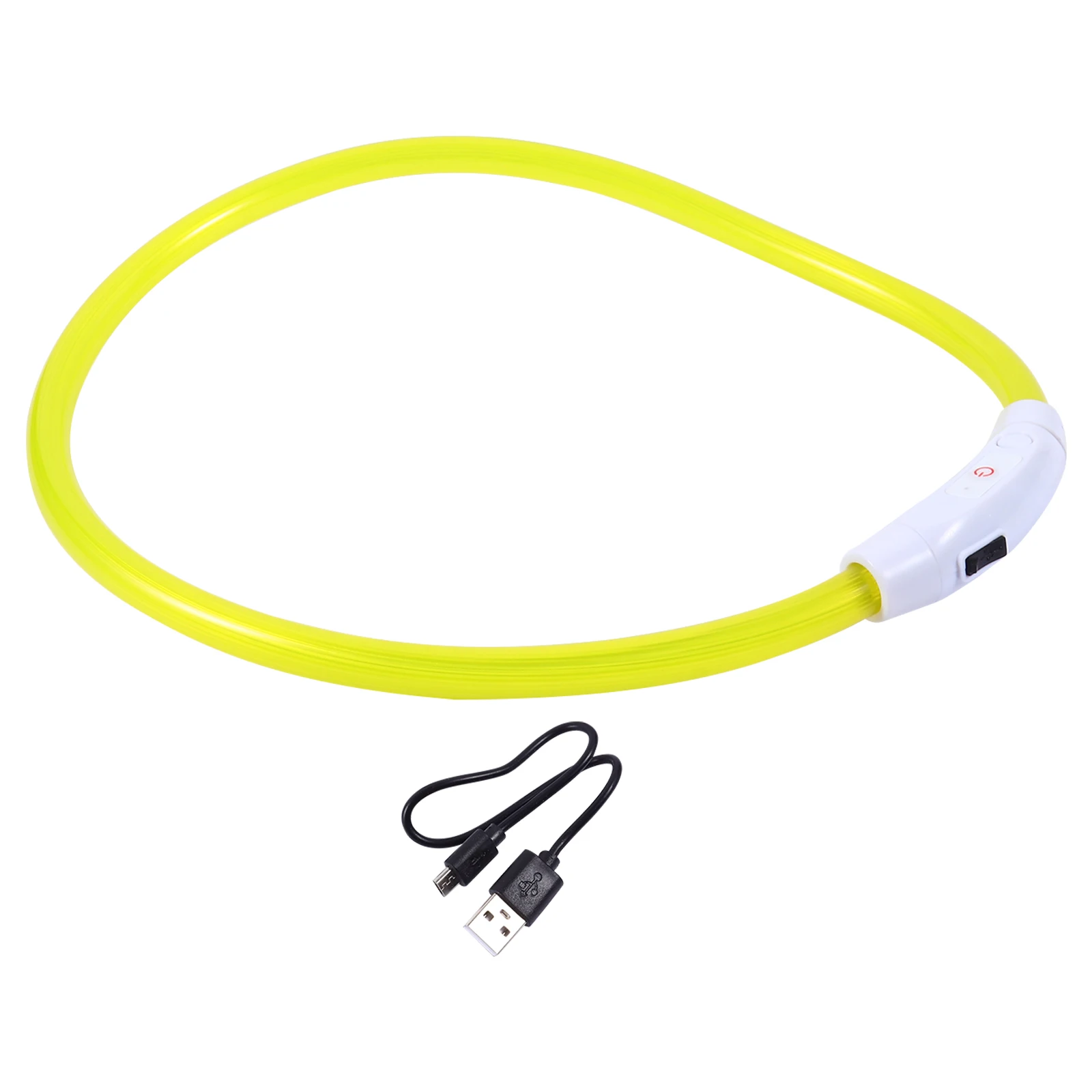 

Luminous Dog Collar LED Lighted Glow Plastic Tube Night Walking Safe Fashion Pet Necklace Reflective Puppy Accessories