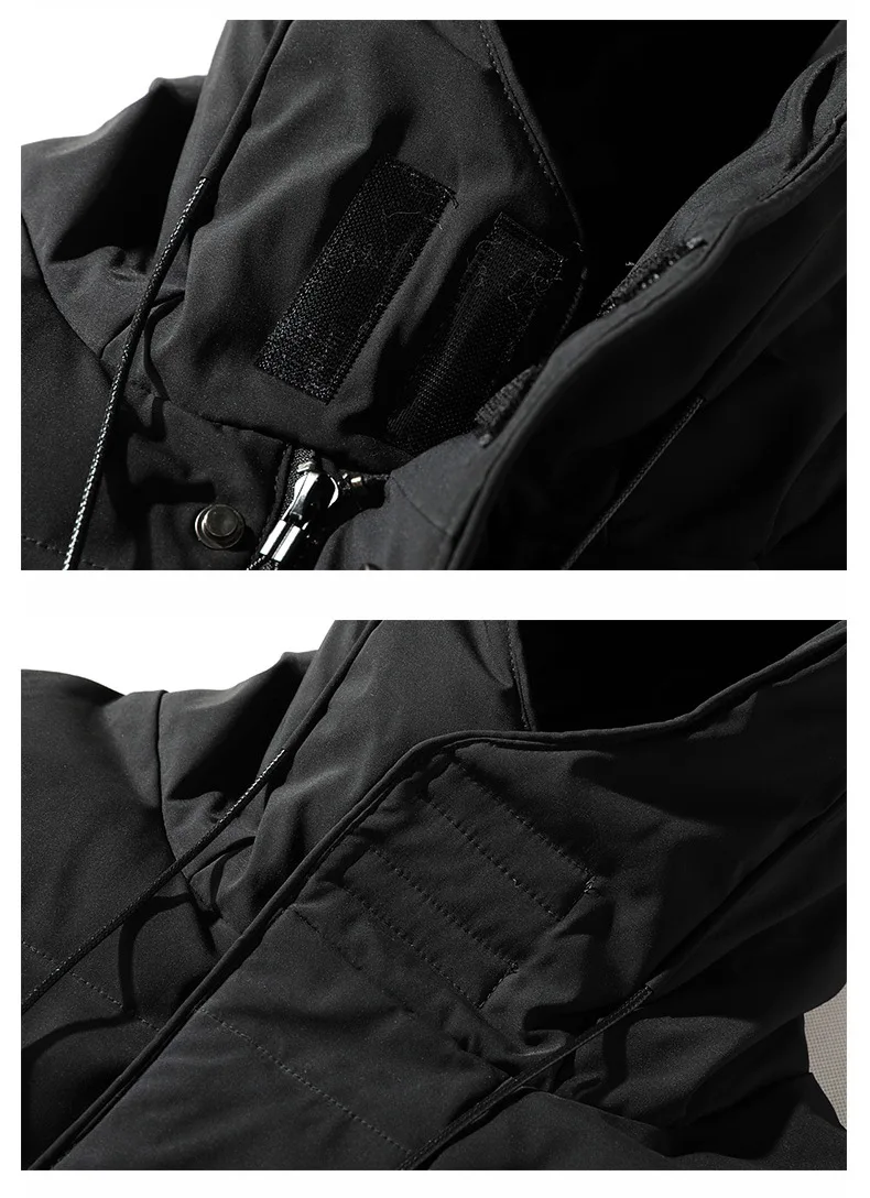 Winter Mid-Long Thick Military Padded Coat Men's Warm Jacket