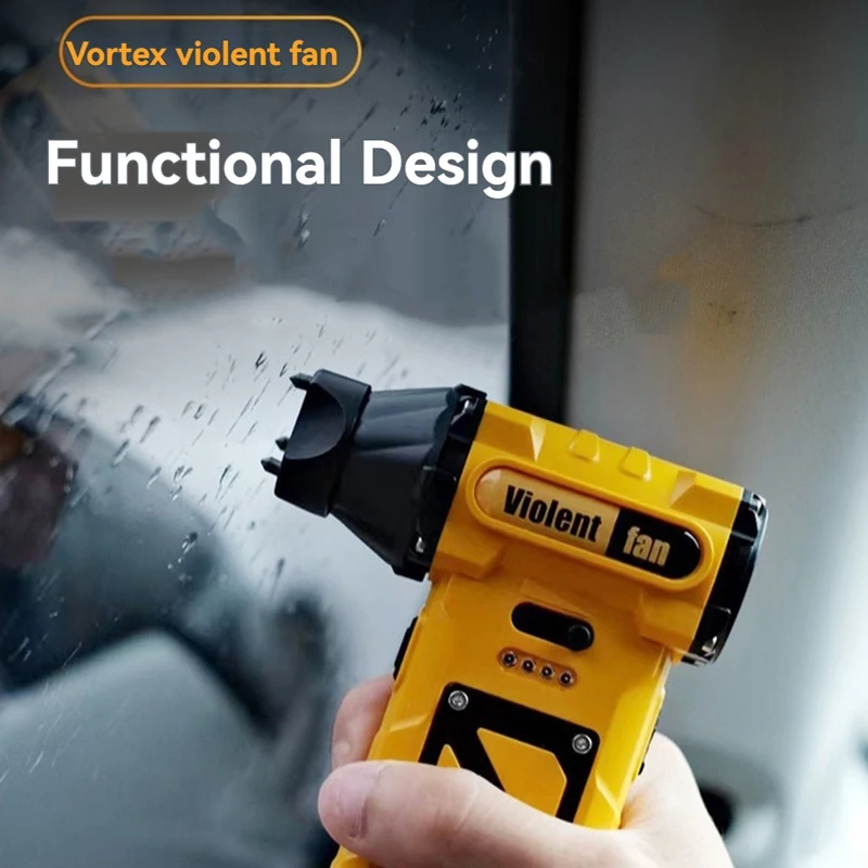 مروحة نفاثة توربو صغيرة 110000 RPM محرك بدون فرش تدفق هواء قوي منفاخ هواء عنيف USB أدوات تنظيف الغبار القابلة لإعادة الشحن