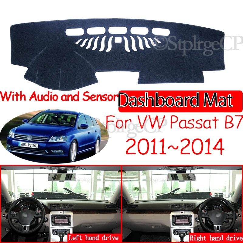 

Anti-Slip Mat Dashboard Cover Pad Sunshade Dashmat Protect Carpet Accessories 2012 2013 for Volkswagen VW Passat B7 2011~2014