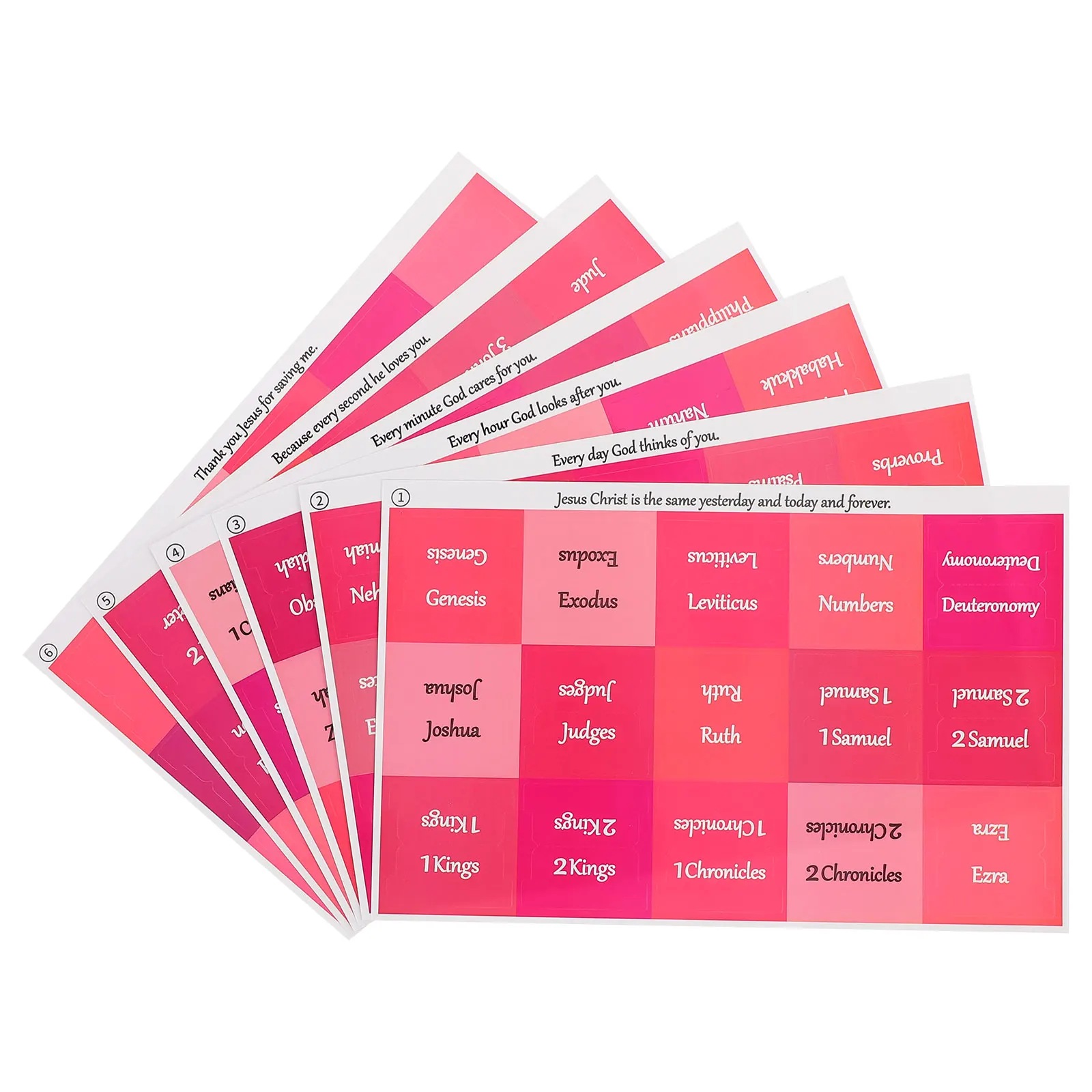 1pcs 6 Sheets Waterproof Label Stickers Vintage Page Markers Book Planner Month Tabs Adhesive Memo Tabs For School