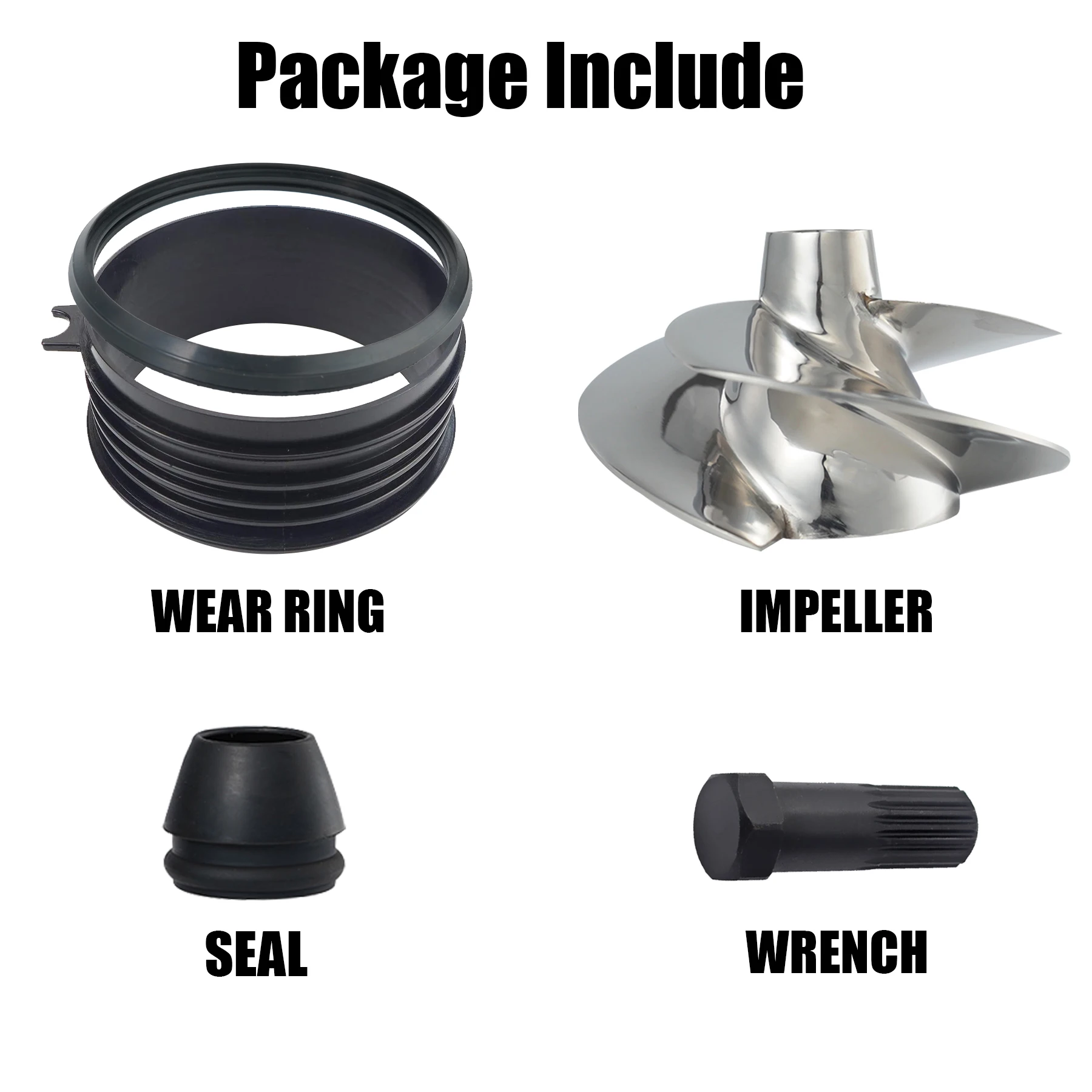 PWC impeller Jet Ski Impeller For Seadoo Spark Ace 900/ Spark Ace 900 Ho/ Spark PARK Trixx 140mm 12/17 3 Blades Replaced Solas