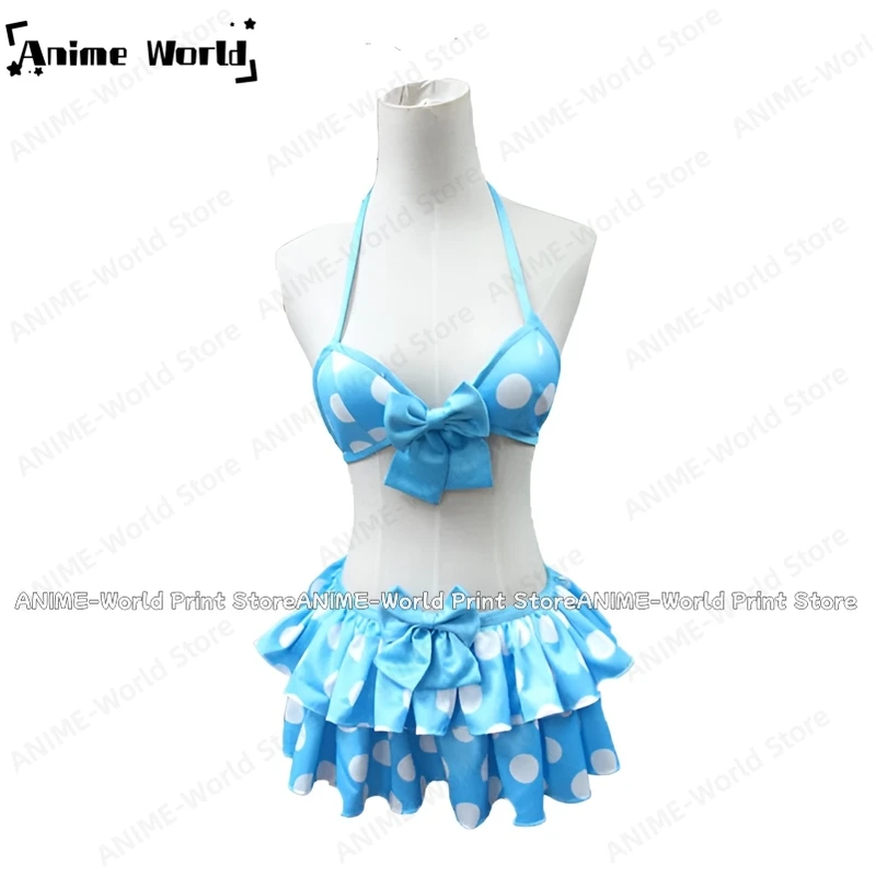 《Custom Size》Eromanga Sensei Izumi Sagiri Anime Blue Swimsuit Cosplay Costume Christmas Party Halloween Uniform