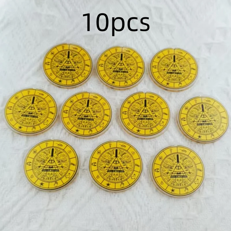 10pcs Acrylic Bilsef Nightmare Field Triangle Pendant, DIY Jewelry Making Earrings, Necklaces, Keychains, Accessories
