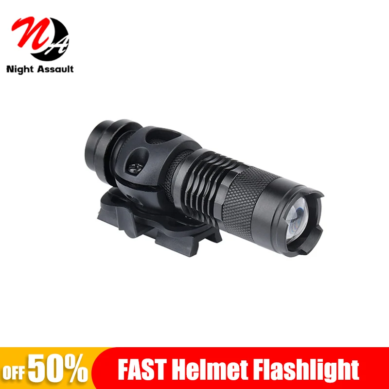 

WADSN Fast Helmet Light Tacti Flashlight AIrsoft Strobe Constant Moment Helmet Lamp With White Scout Light