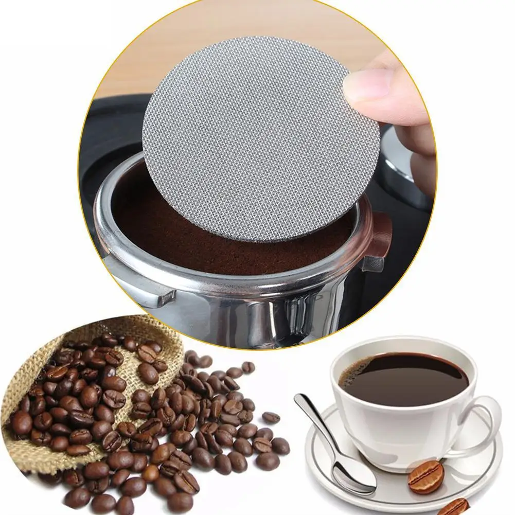 51/53/58mm portafilter puck scherm koffiefilter plaat onderste douche scherm voor koffiemachine handvat roestvrij staal 150um mesh