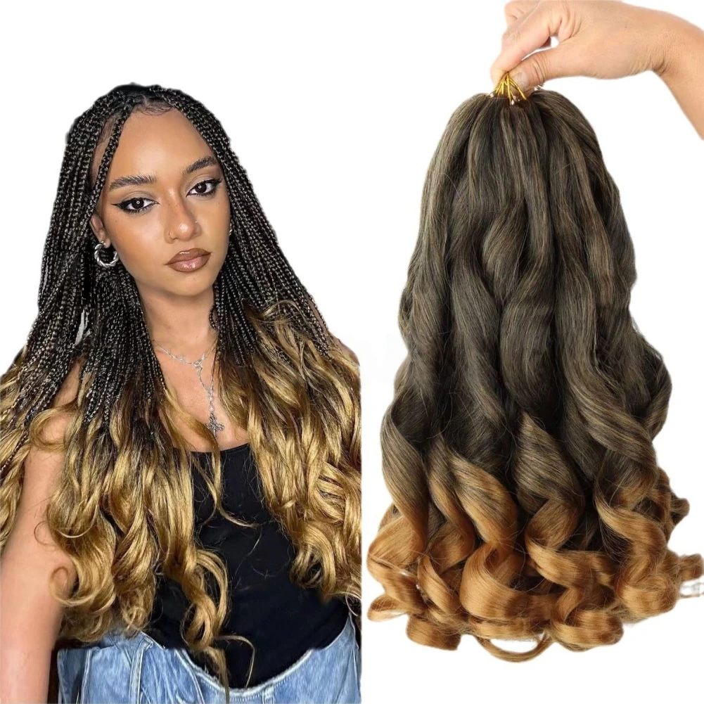 الاصطناعية ياكي فضفاض موجة الكروشيه تجديل الشعر 22 بوصة كروشيه اصطناعي الشعر أومبير تجديل الشعر الفرنسي تجعيد الشعر الاصطناعية