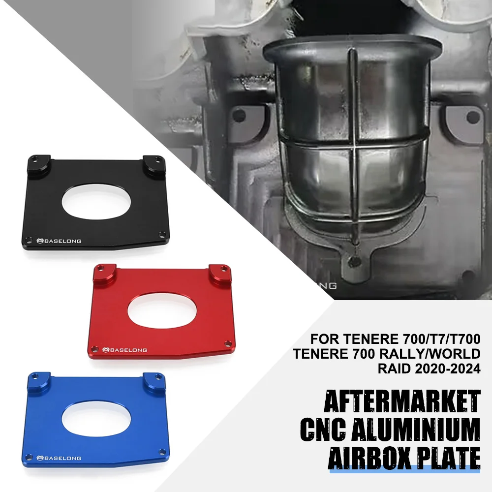 

Motorcycle Aftermarket CNC Aluminium Airbox Plate For Yamaha Tenere 700/T7/T700 Tenere 700 Rally/World Raid 2020-2024 Top Cover