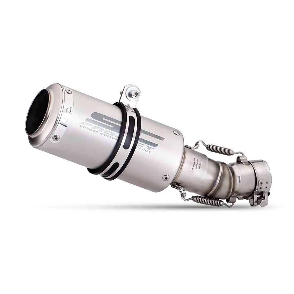 

For CFMoto 450SR 450SS 2022-2025 450 SR SS Escape Motorcycle Exhaust 51MM Middie Link Pipe Slip-On With Silvery Muffler Tips