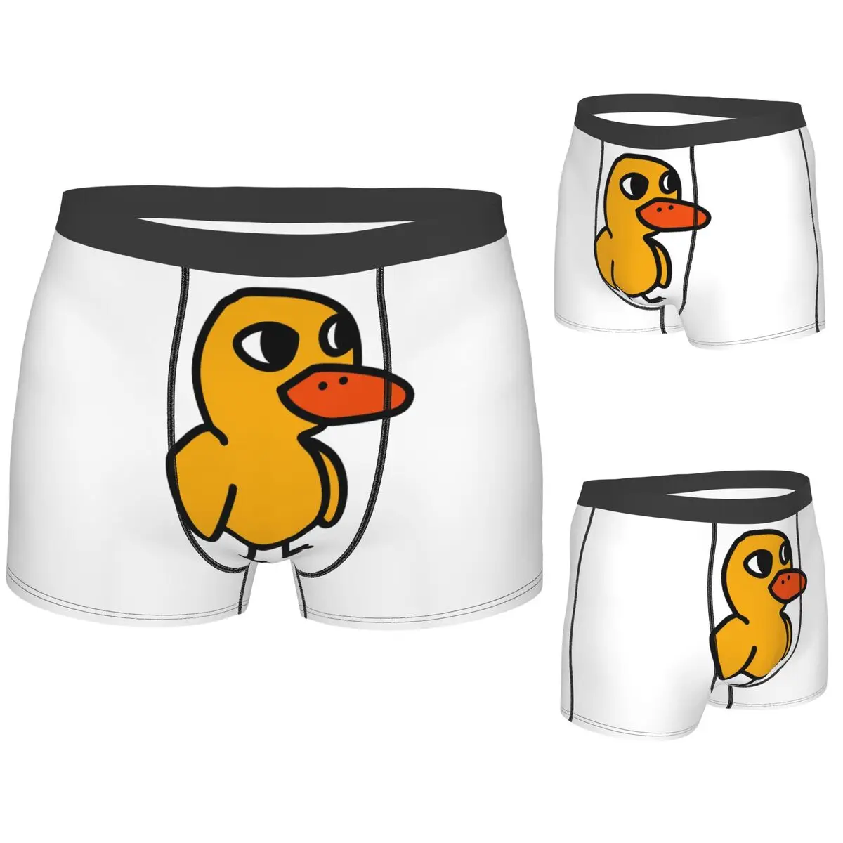 

Трусы-боксеры, шорты, трусики с уткой, мужское мягкое нижнее белье для мужчин, подарок бойфренду