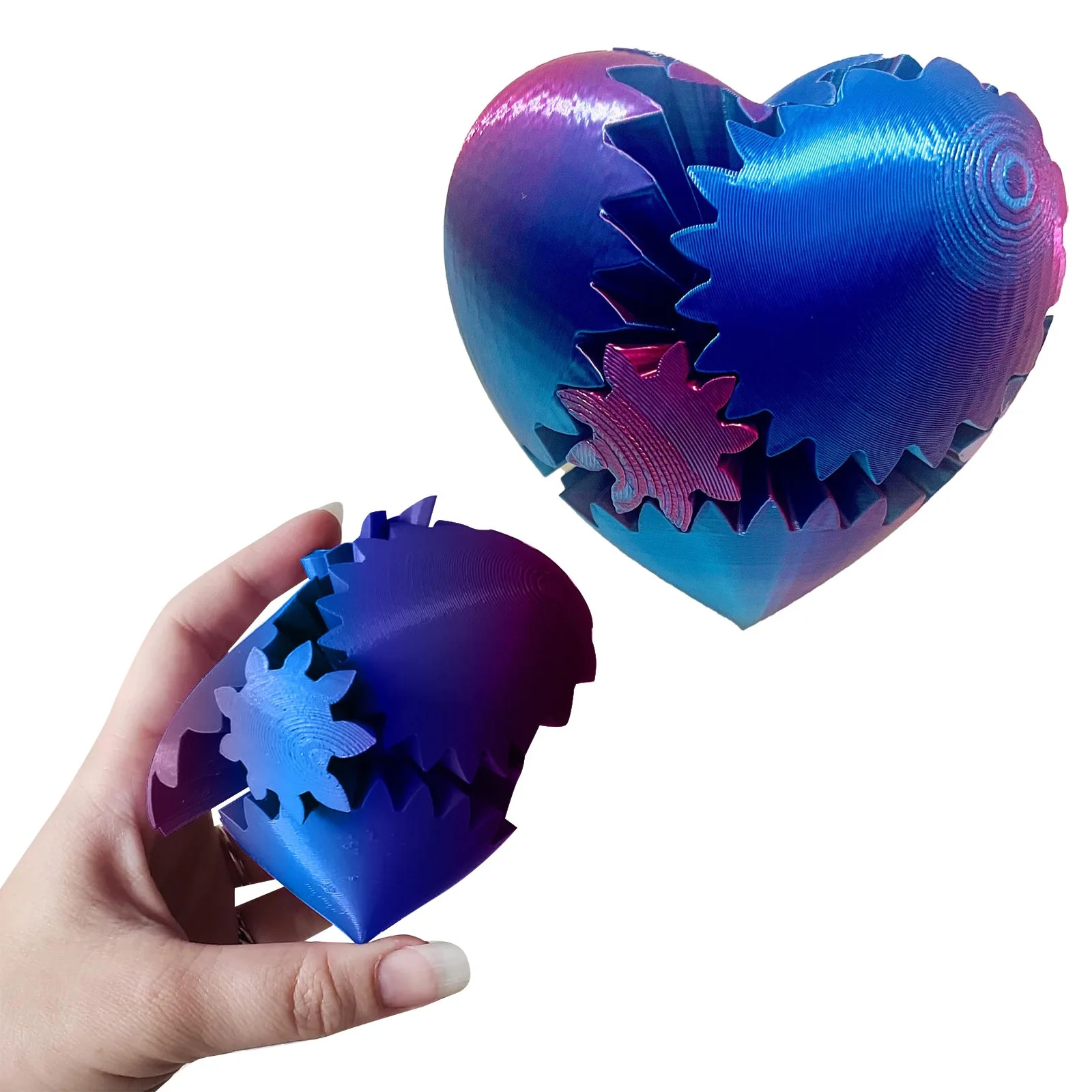 1 pz Divertente 3D Stampato Gear Ball Spin Ball Cube Agitarsi Giocattolo Gear Sfera Palla Da Tavolo Agitarsi Giocattolo Ornamenti Desktop Giocattolo Alleviare Lo Stress