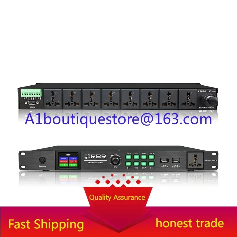 Touch screen control  8 + 1 channel t1308 audio power sequence controller