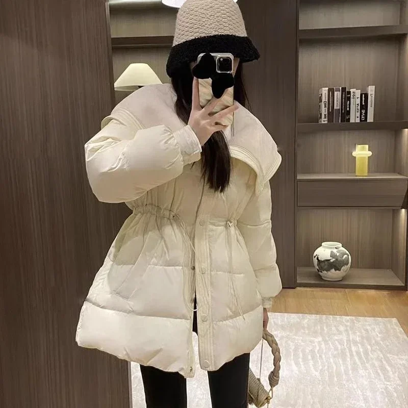 Down Coats for Women Long Parkas Woman Blouson White Jackets Discount Outdoor Clothes Modern Offers Demi-season High Quality Hot