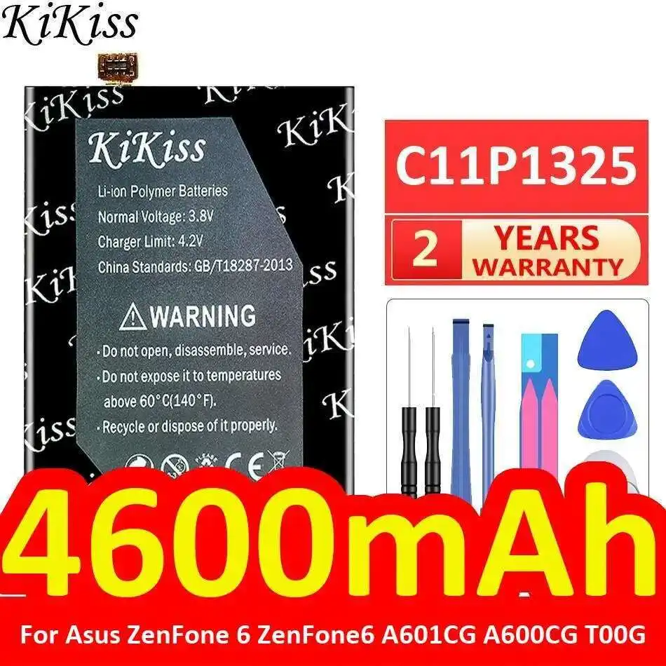 

C11P1325 Mobile Phone Battery For Asus Zenfone 6 Zenfone6 A601CG A600CG T00G Durable High Compatibility 4600Mah