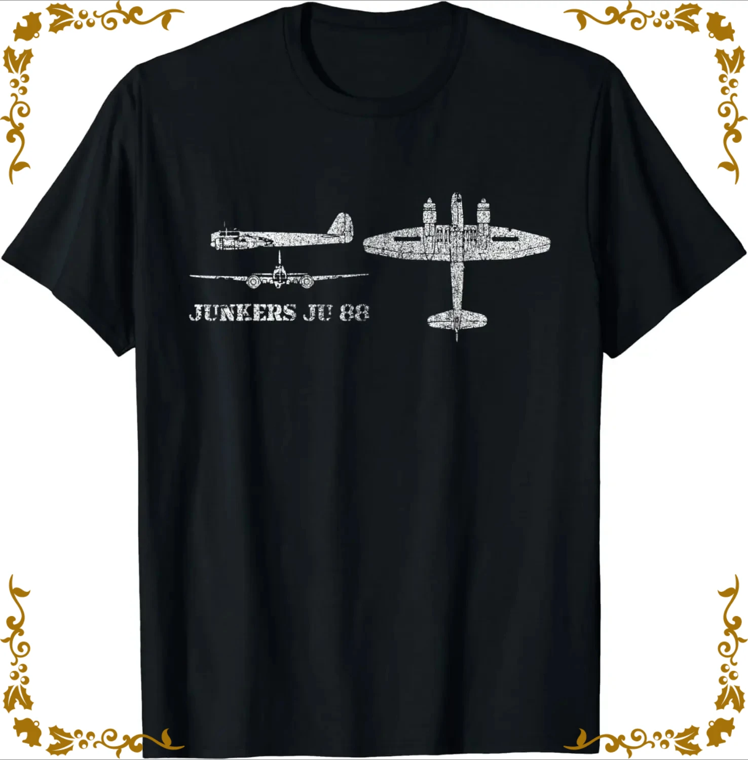 Junkers Ju 88 Fighter Bomber T-Shirt 100% Cotton O-Neck Summer Short Sleeve Casual Mens T-shirt Size S-3XL