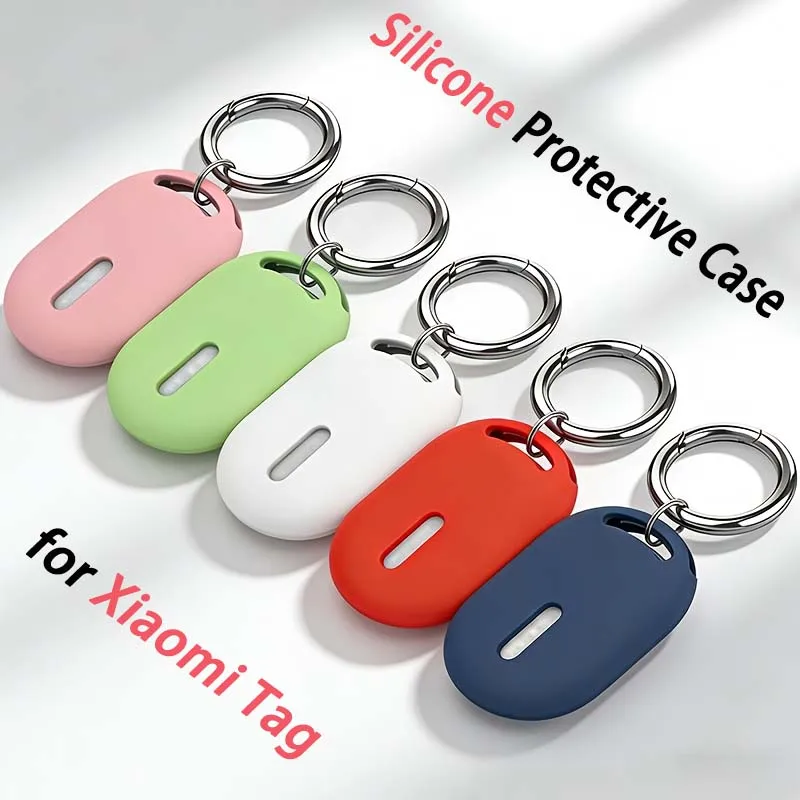 Protective Case for Xiaomi Tag–Tracker Not Included,Case Only.Shockproof Cover with Key Ring,Scratch and Wear Resistant
