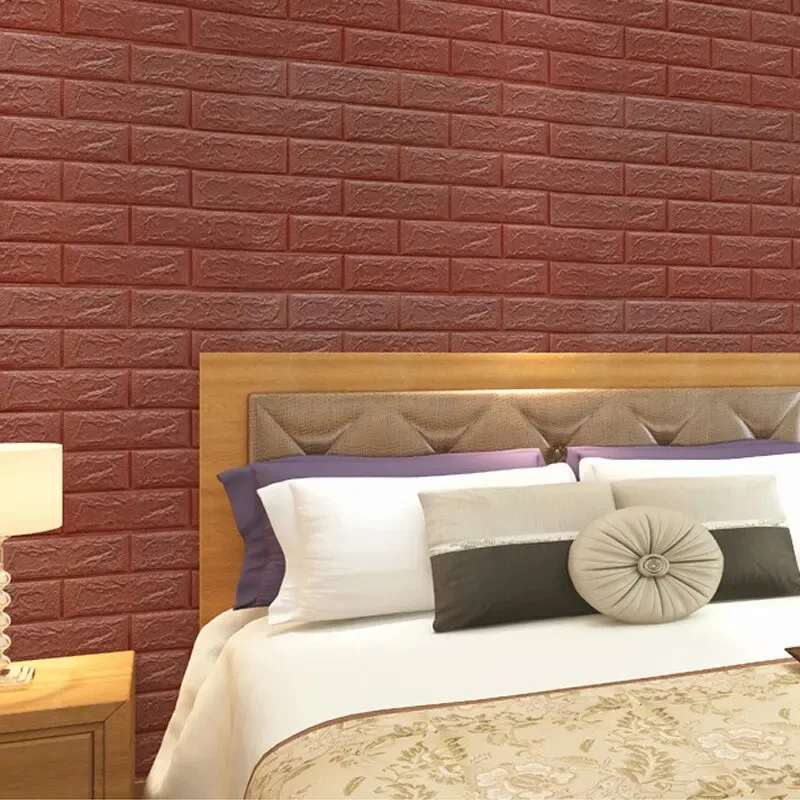 10pcs 3D Sticker Self-Adhesive Wallpaper Anti-Household Wall Impact Decorative Sticker Furniture Accessories image 4