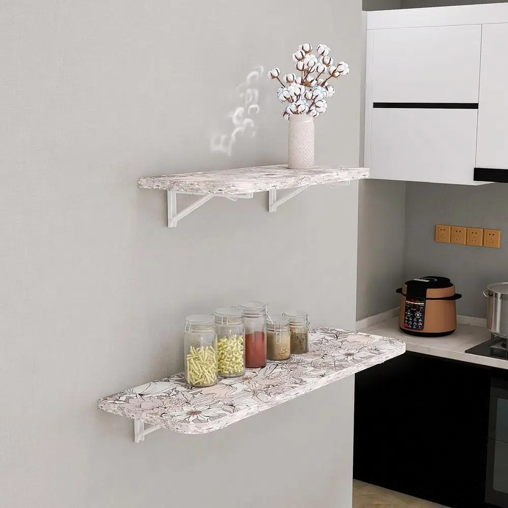 طاولة قابلة للطي قوية بطبقة مزدوجة، 40 × 16 و29 × 14، تدعم 200 رطل، مثالية للاستخدام المكتبي