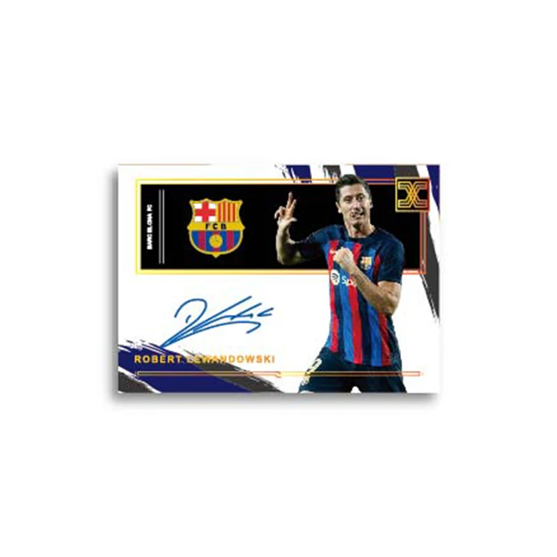 Panini Diy mały prawdziwy złoty styl podpis Ballsuperstar karta kolekcjonerska Neymar Lewandowski limitowane karty prezent dla fanów