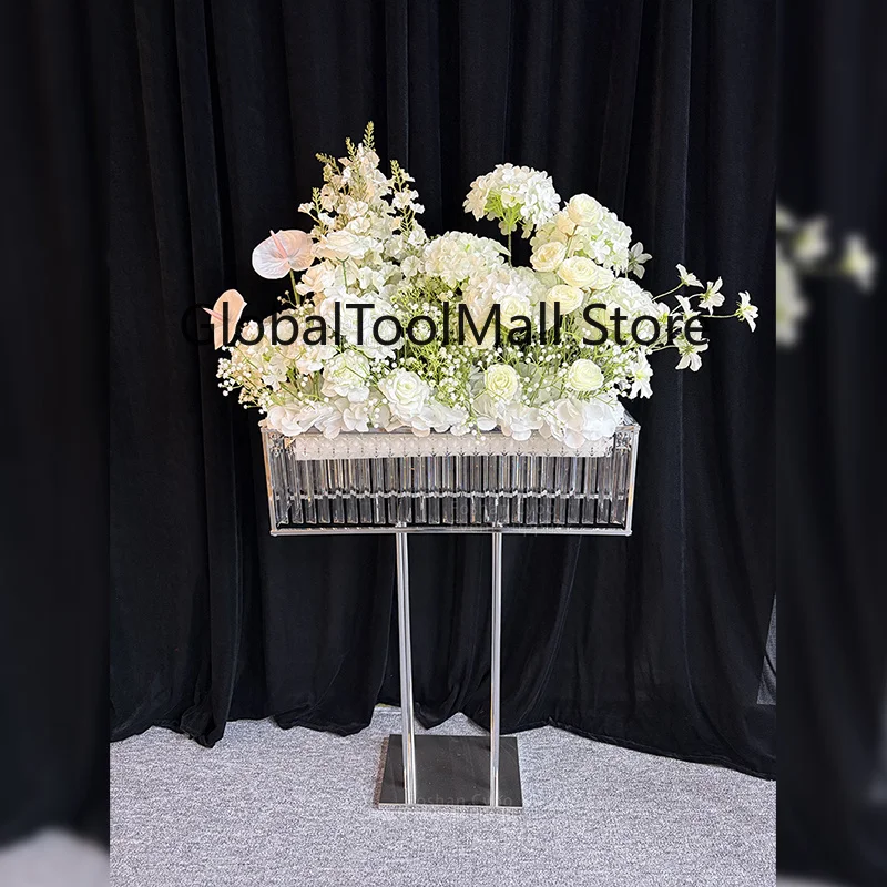 High Quality 90CM Tall Wedding Event Decoration Iron Floral Arch Stand Centerpieces for Wedding Table