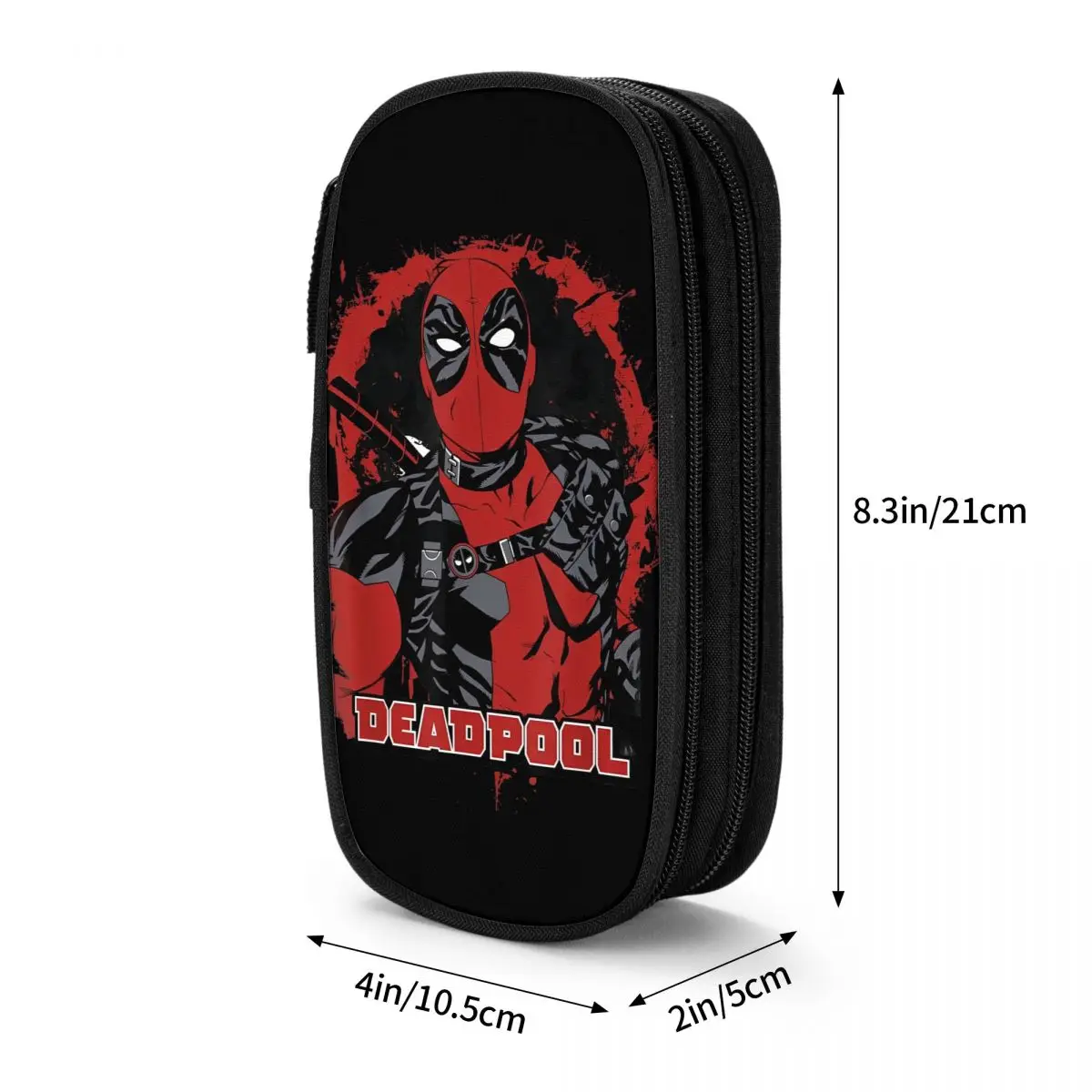 Imagem -06 - Estojos para Lápis de Deadpool Super Hero Pen Bolsa Meninas e Meninos Grande Armazenamento Material Escolar Cosméticos