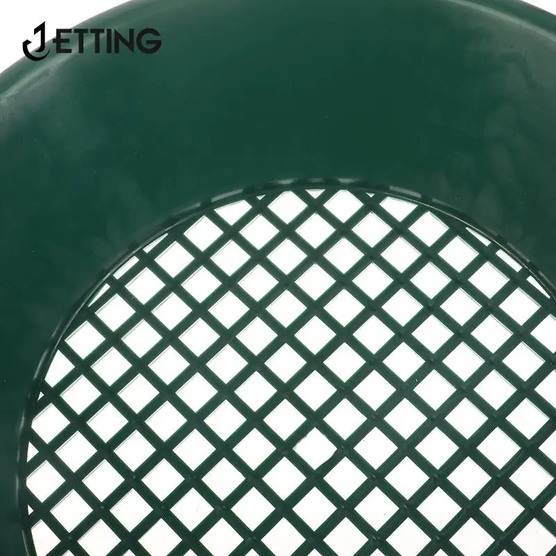 Sieve Gold Pan Green Plastic Bowl 10/14/15 inch Washing Gold Panning Machine Screen Mining Screen Metal Detection Tools