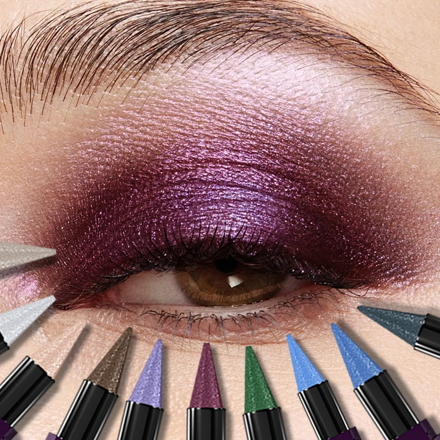 25 kolorów 1PC perłowy cień do powiek w sztyfcie wodoodporny, długotrwały brokat i matowy kolor cieni do powiek makijaż twarzy wyróżnij kosmetyki prezenty