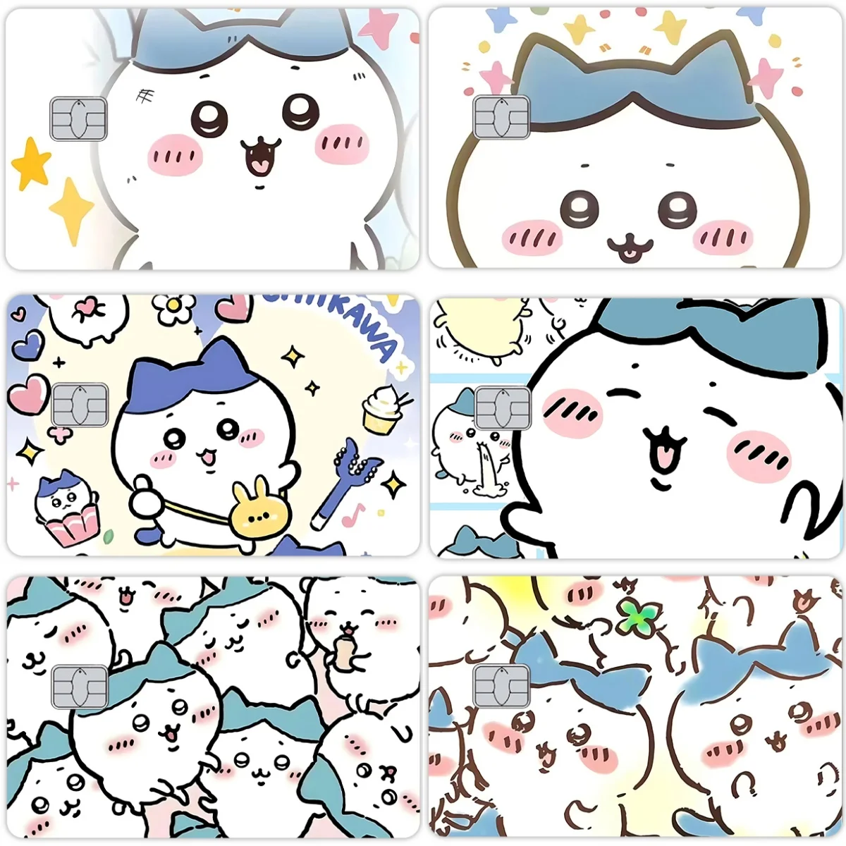 

Аниме Новые наклейки на карты с героями мультфильмов Hachiware Diy Декор Kawaii Bank Дебетовые карты наклейки кожа тонкий чехол подарок на день рождения самоклеящиеся
