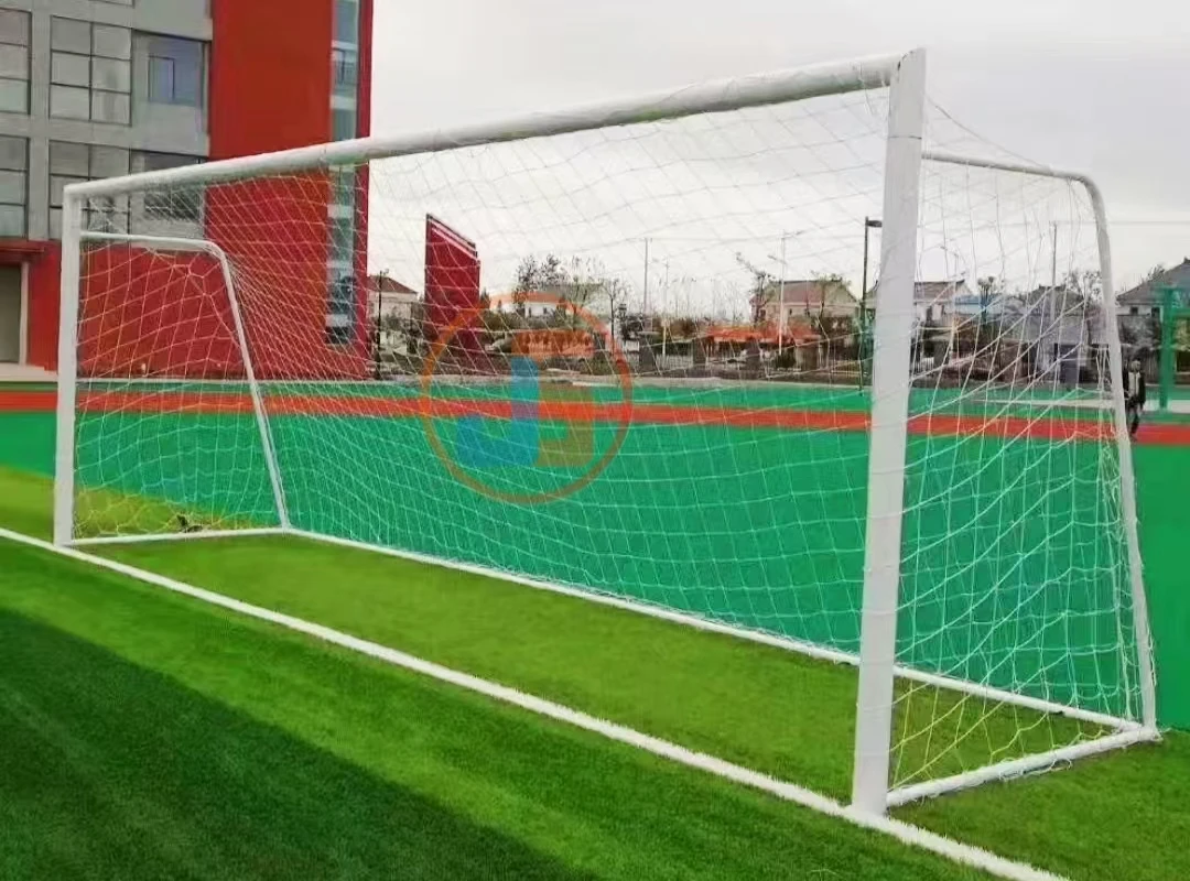 Bewegliches 24 * 8 Fuß professionelles Fußballtor in voller Größe aus Aluminium, tragbares Fußballtor